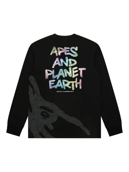 Tricou Aape By A Bathing Ape lung negru