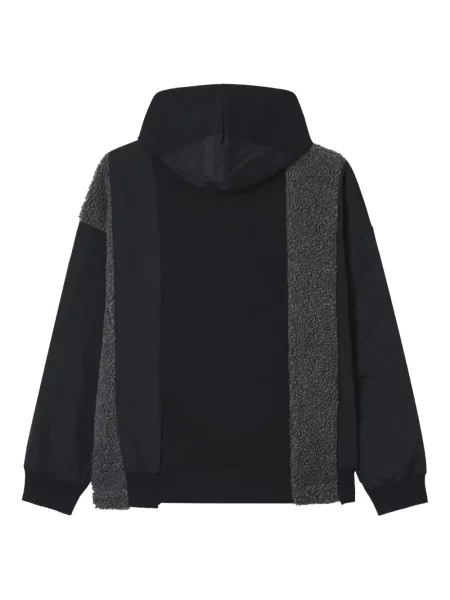 Hanorac cu glugă Five Cm din fleece negru