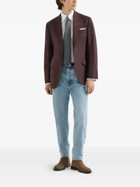 Sacou Brunello Cucinelli de lână violet