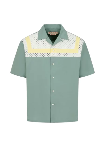 Pruhovaná košile Marni zelená