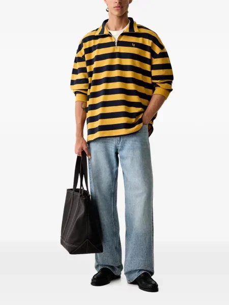 Prugasti ruksak Levi's® visoki struk siva