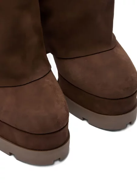 Botine Casadei cu platformă maro
