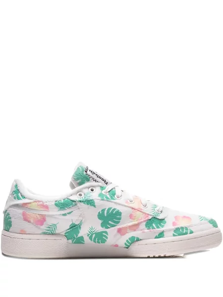 Sneakerși Reebok Club C 85 cu model floral cu imagine alb