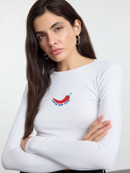 Bluză Trendyol alb