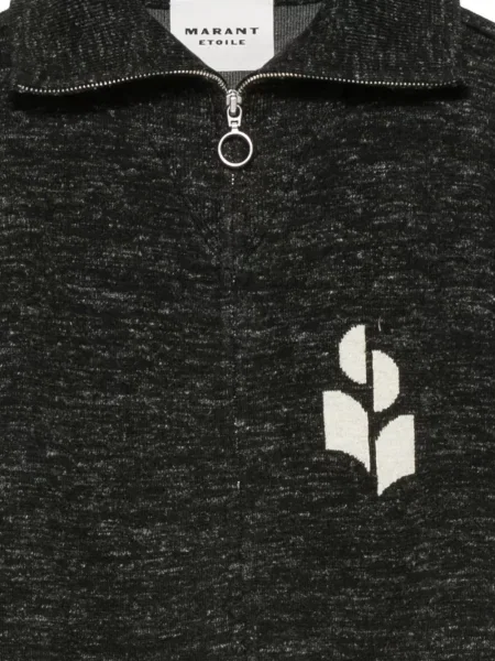 Pulover Marant Etoile cu autograf negru