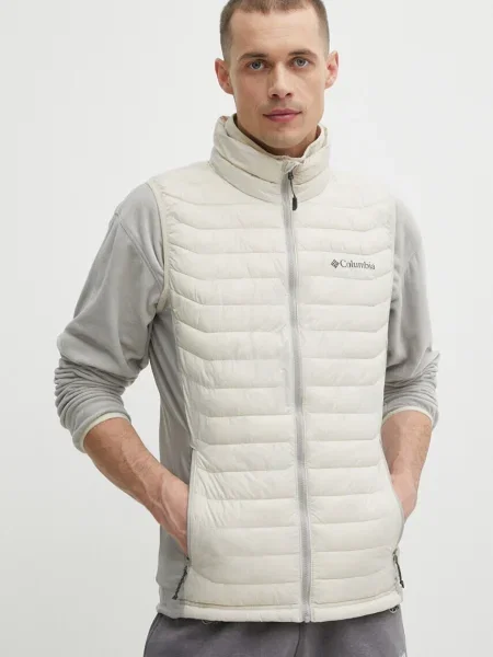 Спортен елек Columbia Powder Pass преходен модел бежово