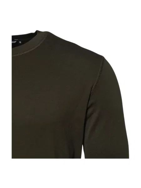 Sweter Dolce And Gabbana z okrągłym dekoltem zielony