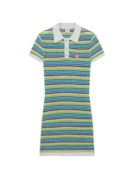 Rochie mini Casablanca cu dungi de costum verde