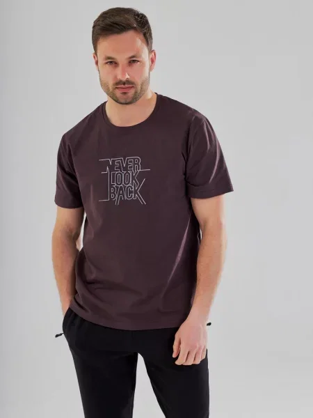 Футболка Umon бавовна/еластан коричневий