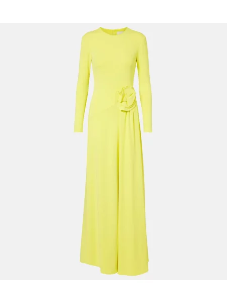 Rochie Roland Mouret cu model floral galben