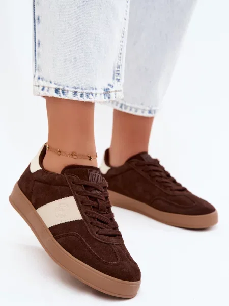 Teniși Big Star Shoes din piele maro