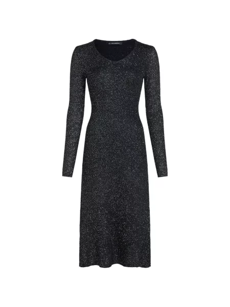 Rochie Karl Lagerfeld cu paiete tricotate negru