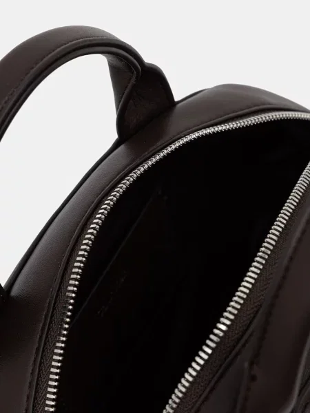 Calvin Klein Táska Bold Ck Dome Crossbody Bordó barna