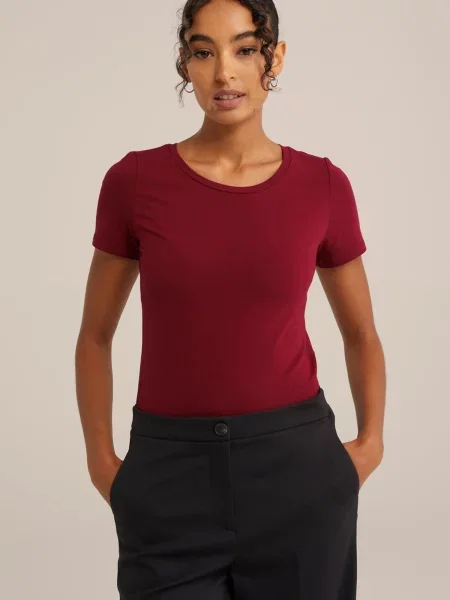 WE Fashion Tričko čerešňová
