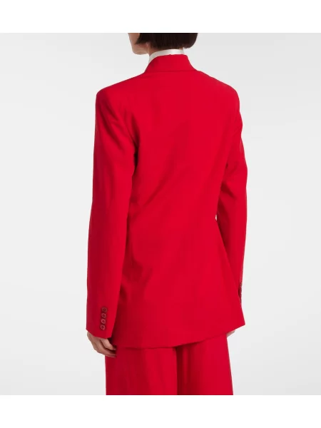 Volneni dvoredni blazer Ralph Lauren Collection rdeča