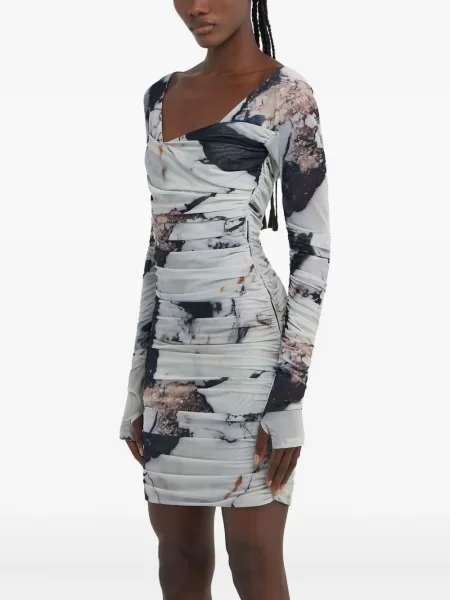 Rochie mini Roberto Cavalli cu imagine negru