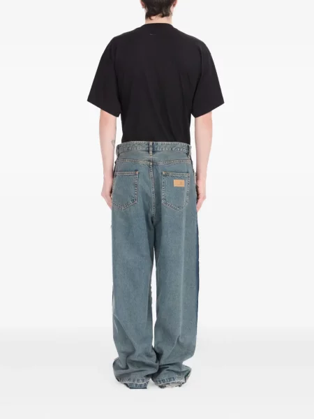 Blugi drepți Mm6 Maison Margiela albastru