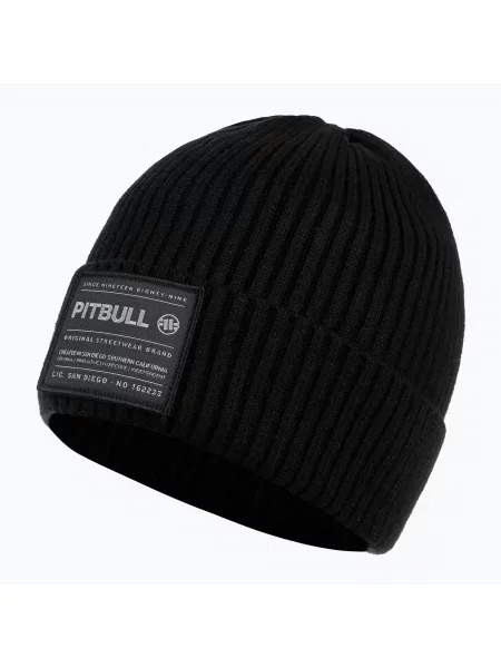 Zimní čepice Pitbull Beanie Dock black černé
