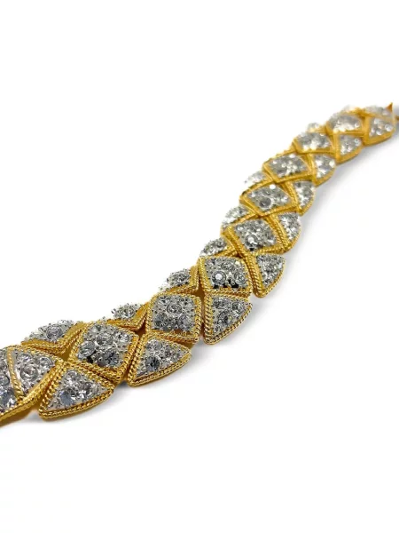 Гривна Jennifer Gibson Jewellery с кристали златисто