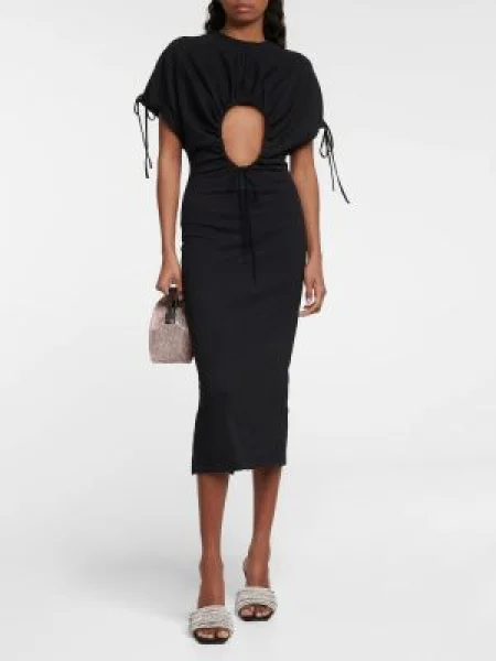 Midi ruha Christopher Kane fekete