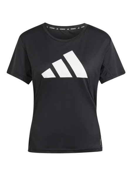 Trčanje majica Adidas crna
