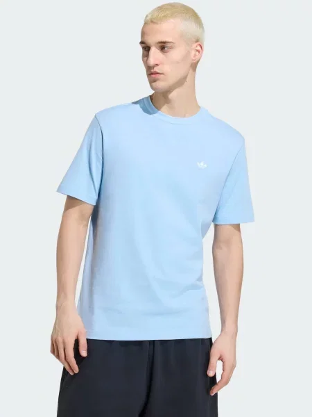 ADIDAS ORIGINALS Tričko Trefoil Essentials svetlomodrá biela