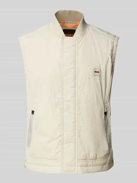 Kamizelka outdoorowa o kroju relaxed fit z krytym zamkiem błyskawicznym Boss Orange