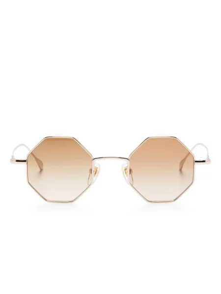 Ochelari de soare Gucci Eyewear cu imprimeu geometric auriu