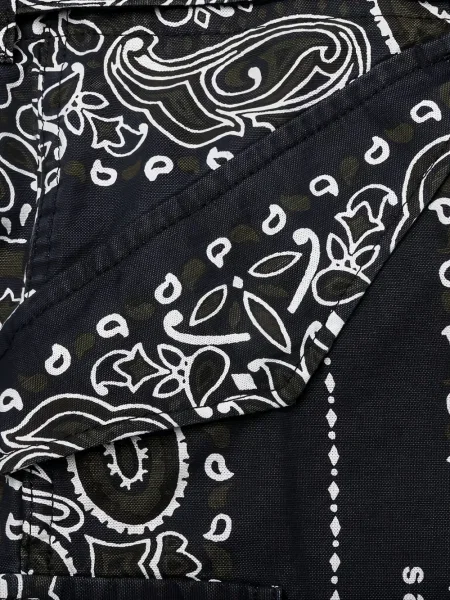 Панталон Sacai с принт синьо