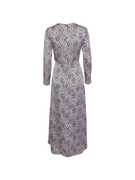 Rochie midi Maje cu imagine cu model leopard roz
