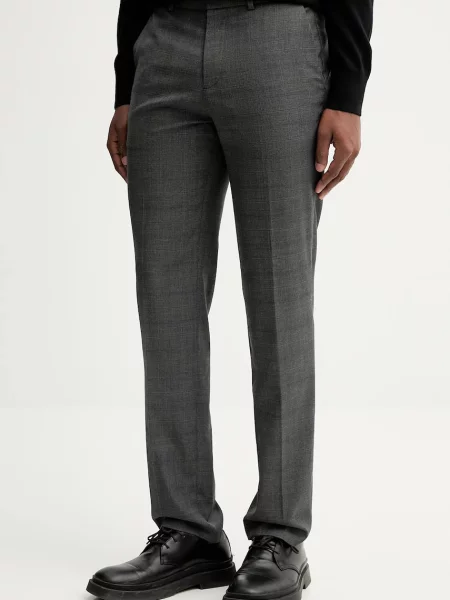 Hlače Calvin Klein siva