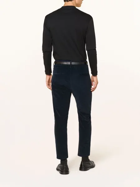 Drykorn Oblekové Kalhoty Chasy Slim Fit Z Manšestru tmavě modrá