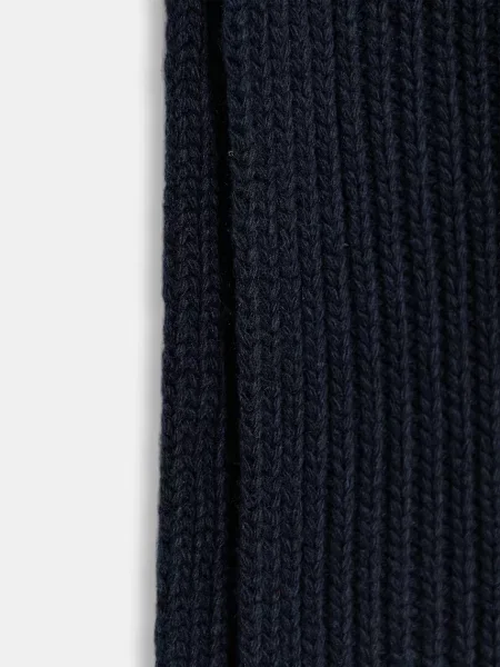 Шерстяной однотонный шарф United Colors Of Benetton синий