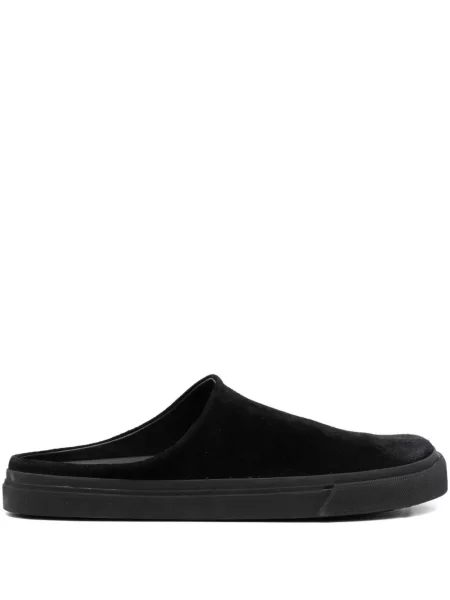 Papuci tip mules James Perse din piele de căprioară negru