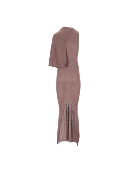 Sukienka maxi Rick Owens brązowa