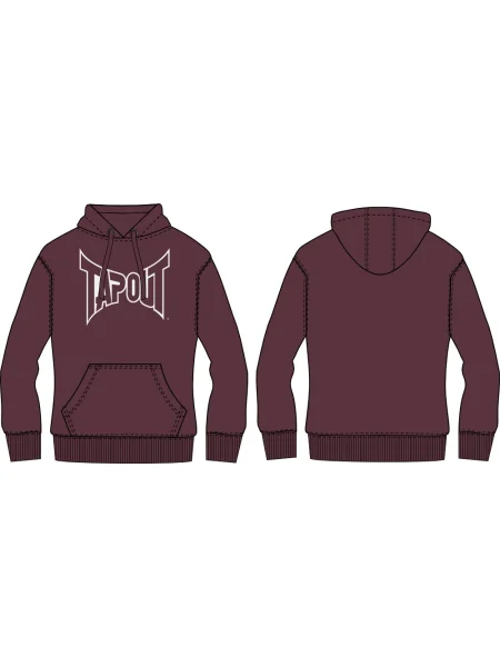 Hoodie Tapout s kapuco rdeča