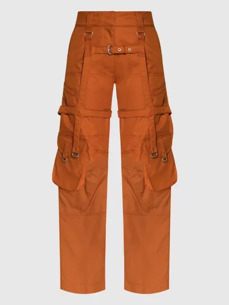 Брюки карго Off-white коричневые