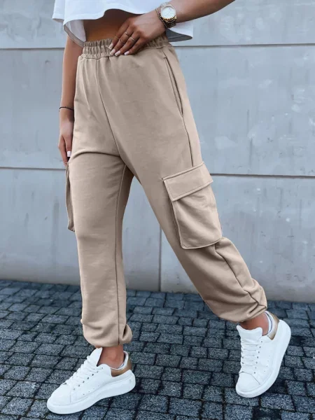 Spodnie dresowe BAGGY Dstreet beżowe