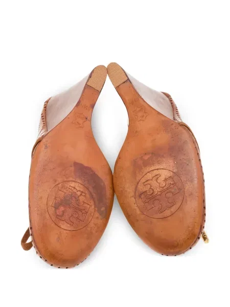 Botine Tory Burch cu pană maro