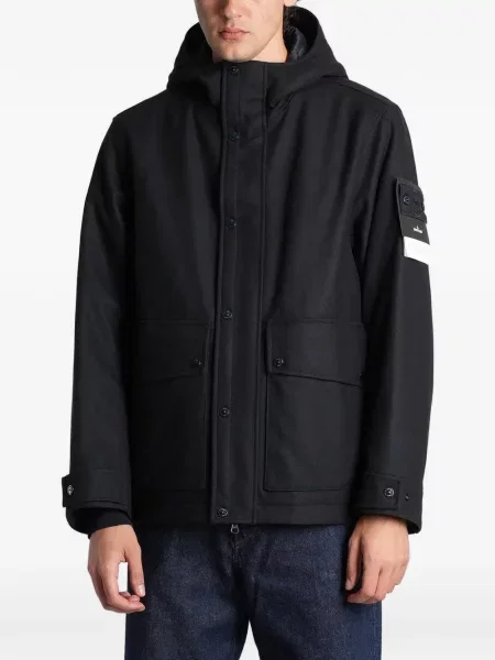 Geacă Stone Island cu strasuri negru