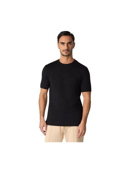 Koszulka Brooks Brothers z logo czarna