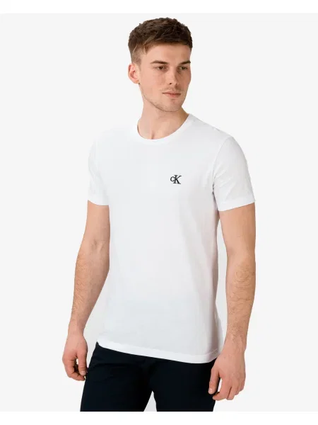 Tricou Calvin Klein Jeans alb