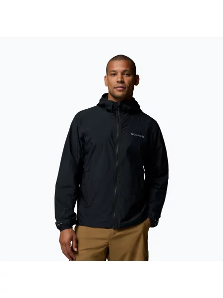 Geacă împotriva vântului pentru bărbați Columbia Trailborne Outerchange black negru