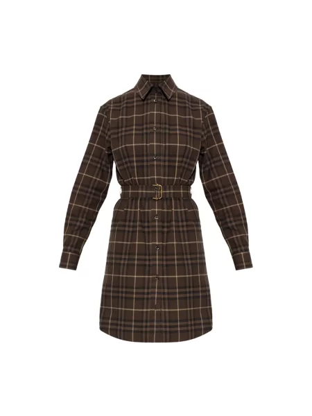 Sukienka Burberry brązowa