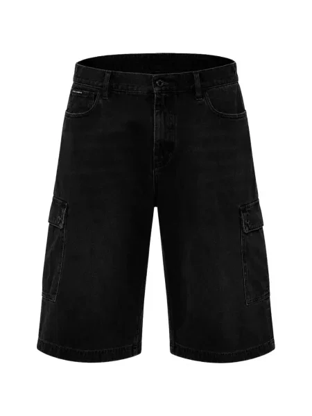 Pantaloni scurți din denim Dolce & Gabbana negru