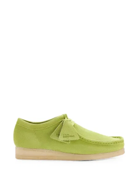 Cizme scurte Clarks Originals din piele de căprioară verde