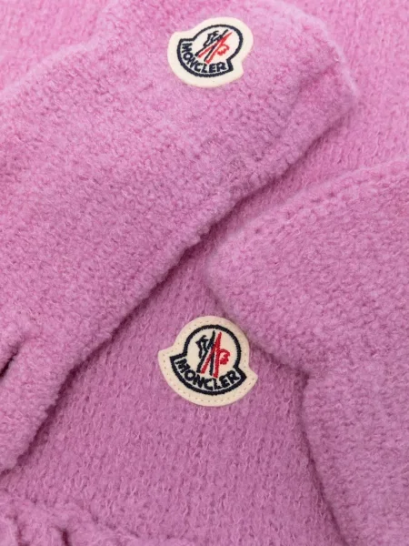Rękawiczki dziecięce Moncler Enfant różowe