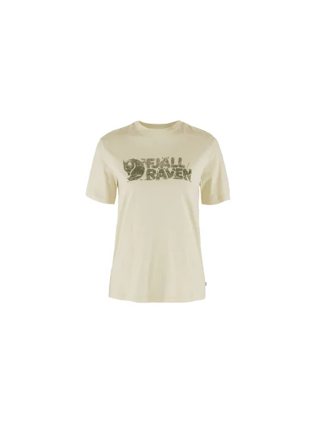 Fjällräven Lush Logo T-shirt W Kobiety Koszulki Fjällräven Krem Size: L