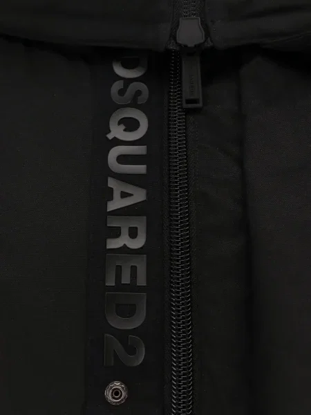 Geacă bomber Dsquared2 cu glugă negru