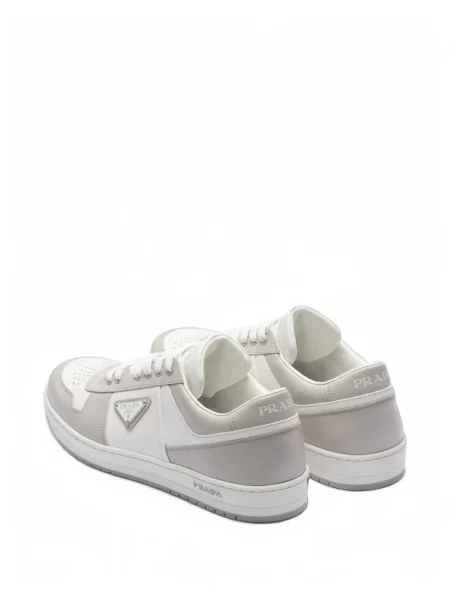 Sneakerși Prada din piele alb